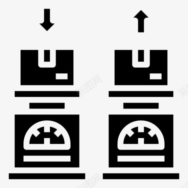 科技感盒子重量盒子商业图标