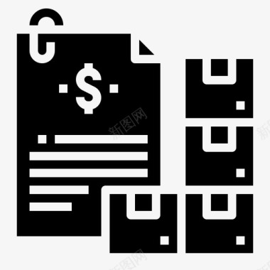 收款收据运费帐单收款图标