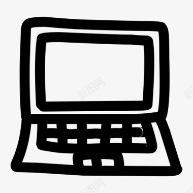 笔记本电脑电脑高科技图标