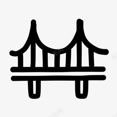 桥梁PNG桥梁建筑工程图标