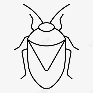 丑角虫甲虫粪便图标