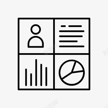 用户分析报告分析数据图标