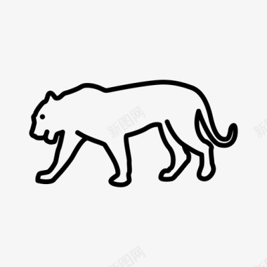 老虎动物狮子图标