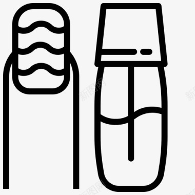 指甲油美容时尚图标