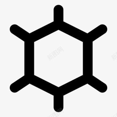 矢量原子化学原子分子图标