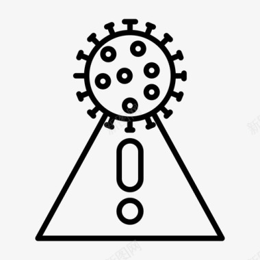 水桶型冠状病毒细菌冠状病毒19型图标