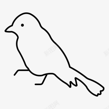 山雀动物鸟图标