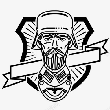 徽章德国军队图标