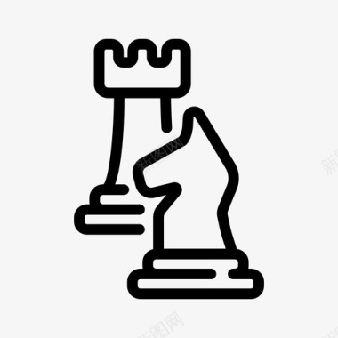 国际大学生战略商业国际象棋图标