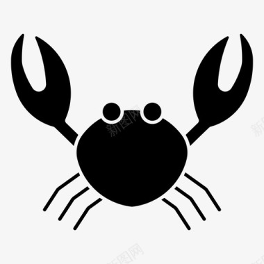 螃蟹鱼龙虾图标