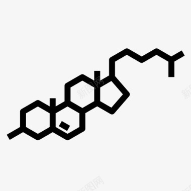 化学分子胆固醇分子化学分子图标