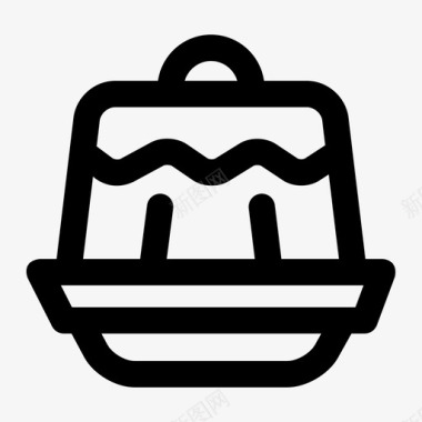 布丁布丁咖啡馆蛋糕图标