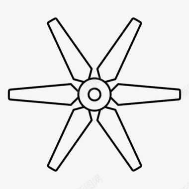 冷却风机冷却器叶轮图标