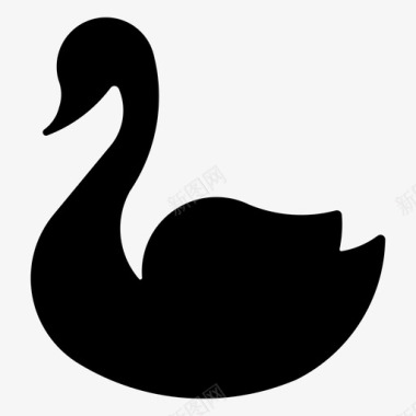 黑天鹅鸭子鹅图标