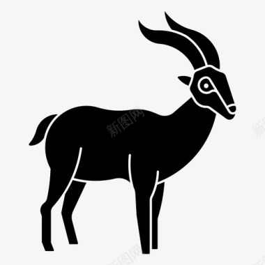 羚羊动物西藏图标