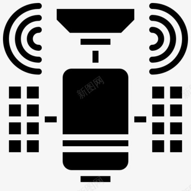 雷达天线卫星天线通信图标