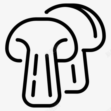 采购产品蘑菇食品有机图标