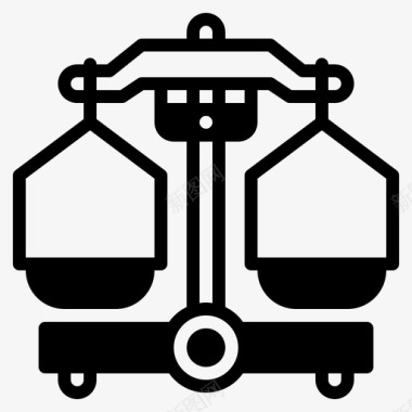 天平称图标天平教育实验室图标