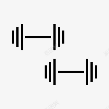 锻炼哑铃哑铃健身运动图标