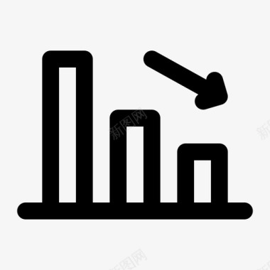 财务图表背景图片趋势下降下降财务图标