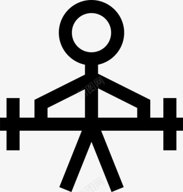 舞蹈体操中级举重杂技竞技图标