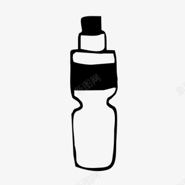 饮料瓶瓶子饮料瓶玻璃杯图标