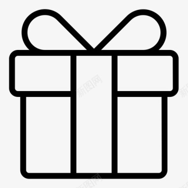 苹果的应用程序商店礼品盒生日礼物奖金图标