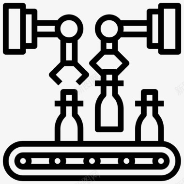 电子信号类图标制造业盒子建筑和工具图标