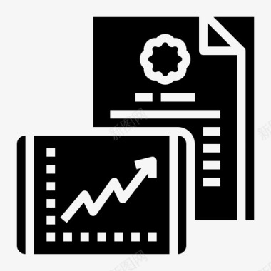 报纸经济政策商业报纸图标