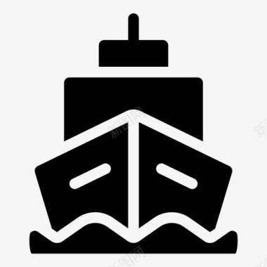 船游轮旅游图标