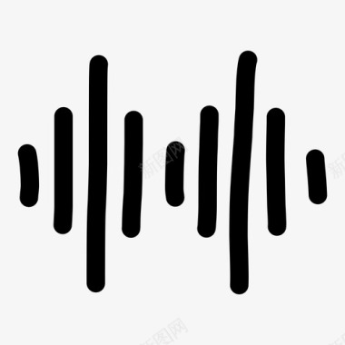 音量波动音波环境声音图标