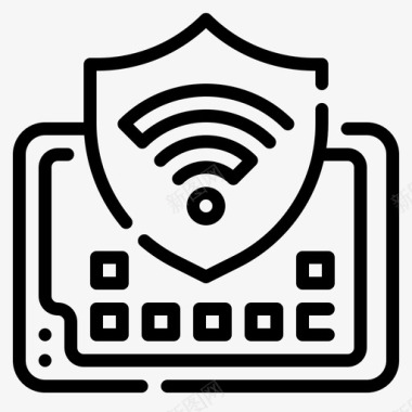 安全隐私wifi互联网网络图标