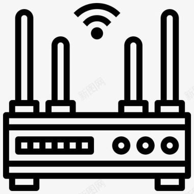 类连接路由器电子技术图标