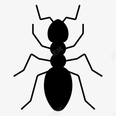 害虫蚂蚁甲虫虫子图标