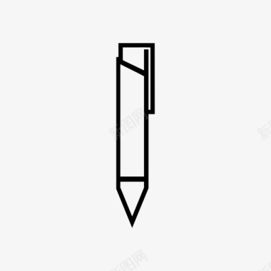 钢笔墨水笔铅笔图标