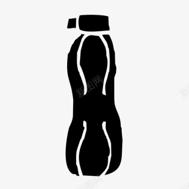 饮料瓶瓶子饮料瓶玻璃图标