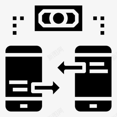 火焰美元图标货币转移比特币商业和购物图标