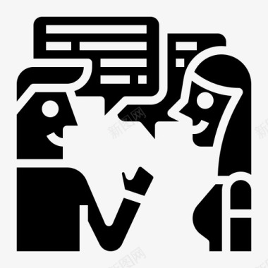 QQ咨询沟通顾问咨询图标