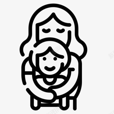 抱抱撑母亲节图标