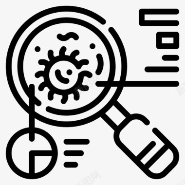 传播病毒海报搜索诊断实验室图标