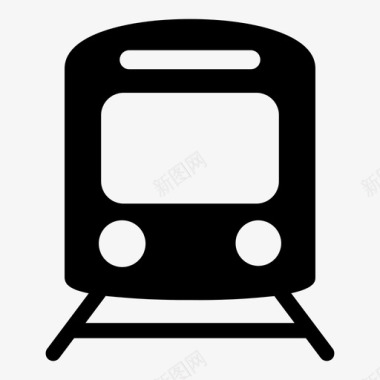 交通旅游火车地铁铁路图标