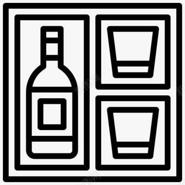 酒盒酒瓶子图标
