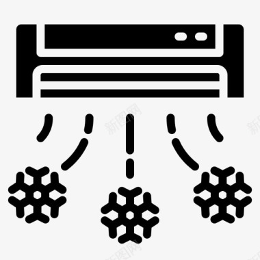 透气空调被空调暖气清爽图标