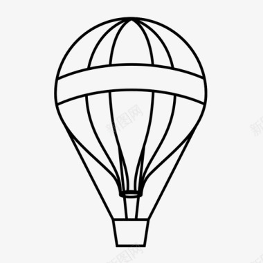 热气球热气球飞行飞图标