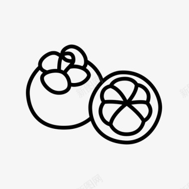 山竹山竹水果图标