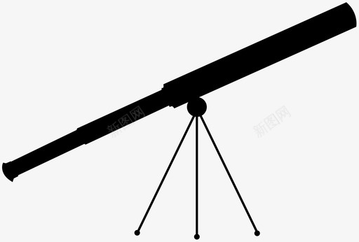 望远镜望远镜天文学观察图标