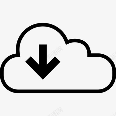 分发时代云下载通信数据图标