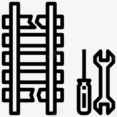 改进修理工具改进轨道图标