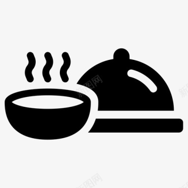 你吃饭我请客食物烹饪吃图标