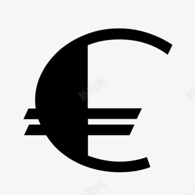 火焰欧元图标欧元金融金融机构图标